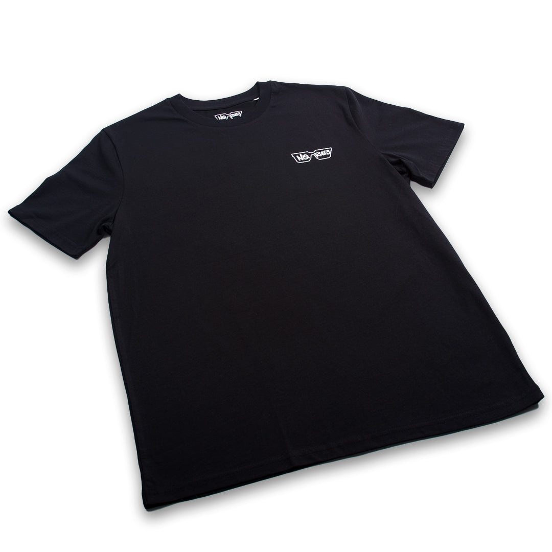 No Rules Glasses Logo T-Shirt - Black – Specs Gonzalez