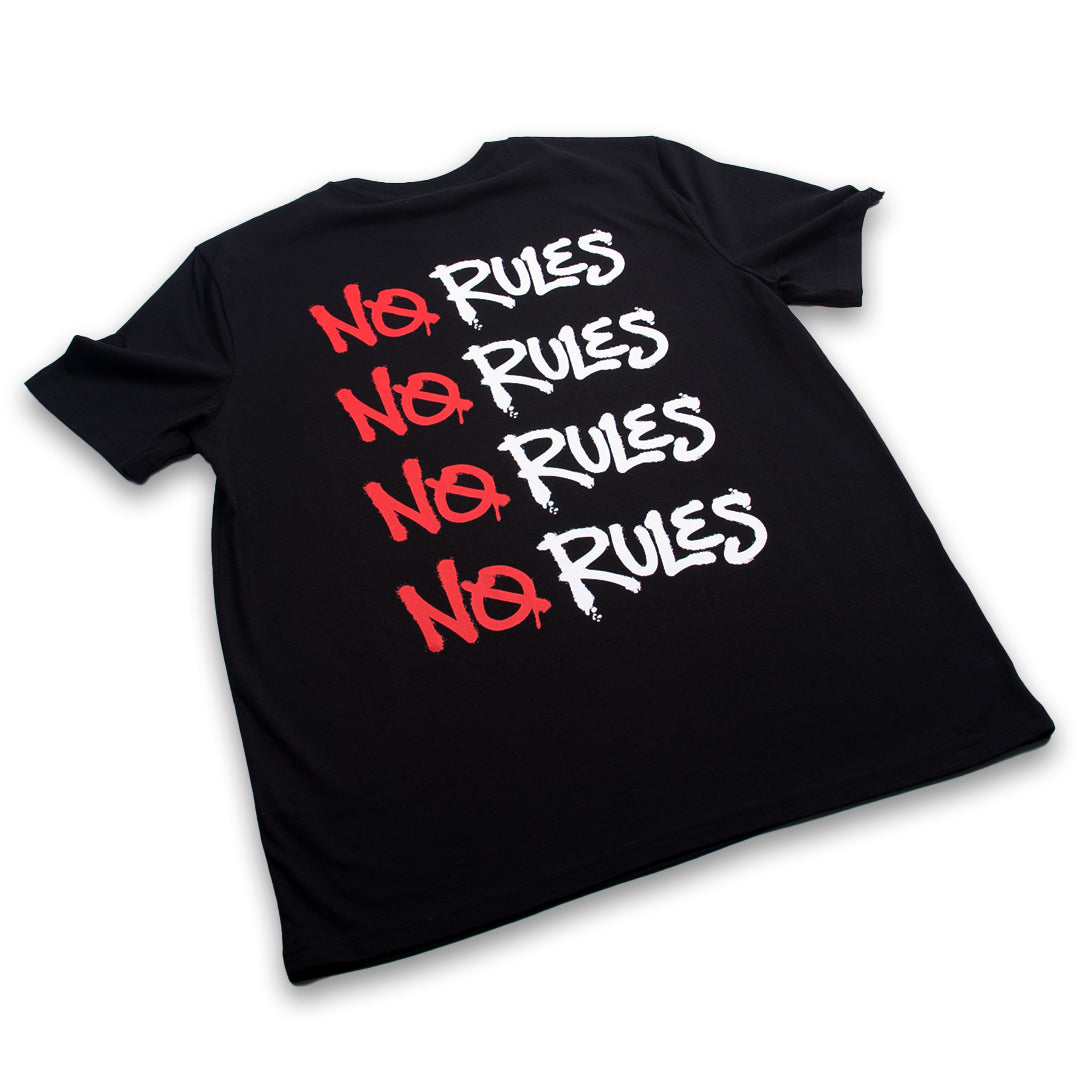 No Rules Glasses Logo T-Shirt - Black – Specs Gonzalez
