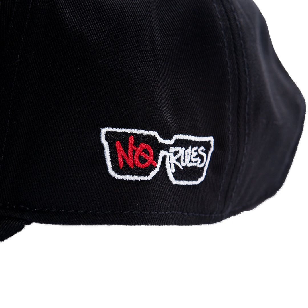 No Rules Graffiti Logo Baseball Cap - Black