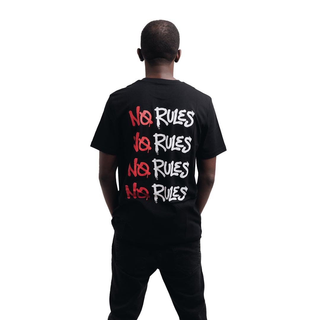No Rules Glasses Logo T-Shirt - Black