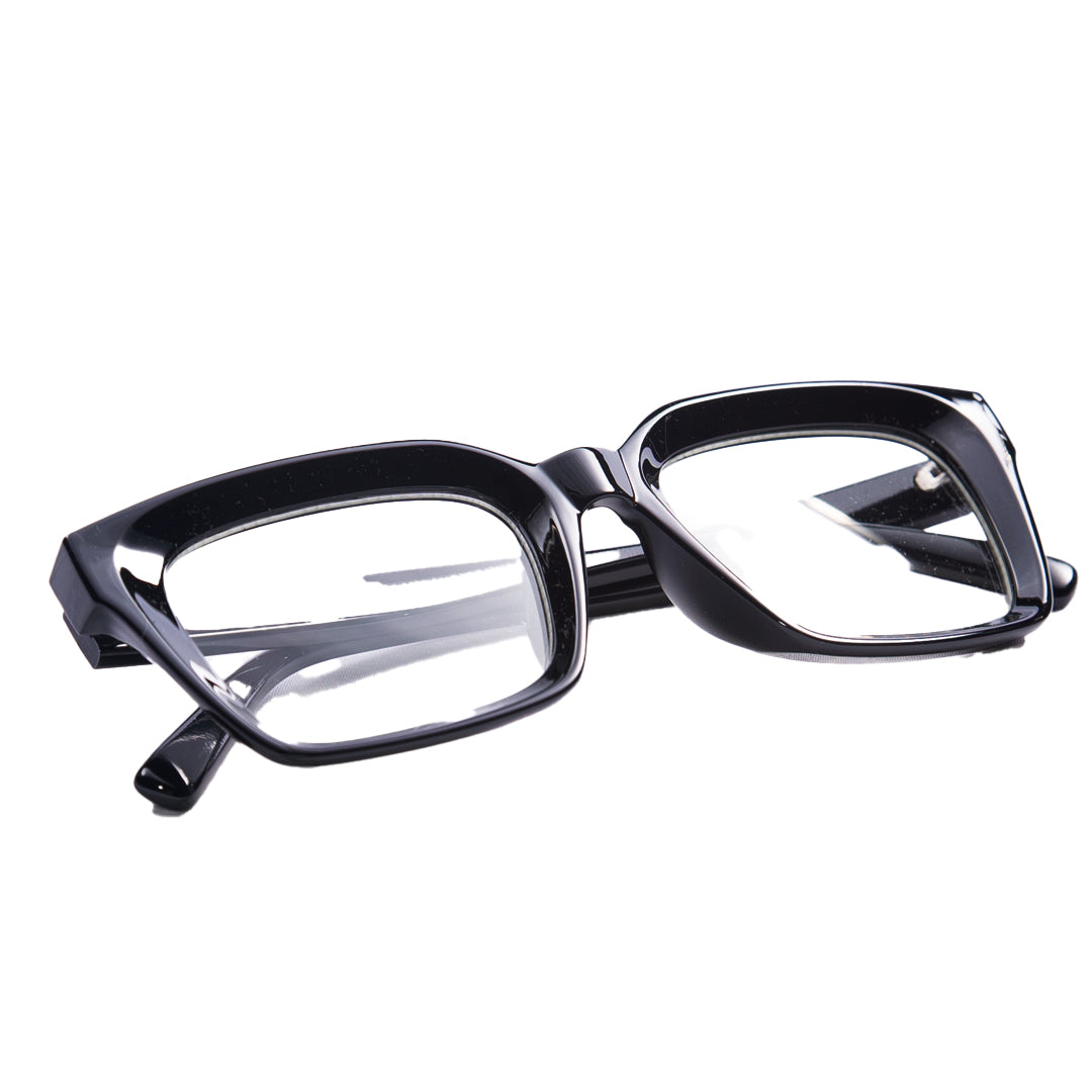 No Rules Text Logo Glasses - Black